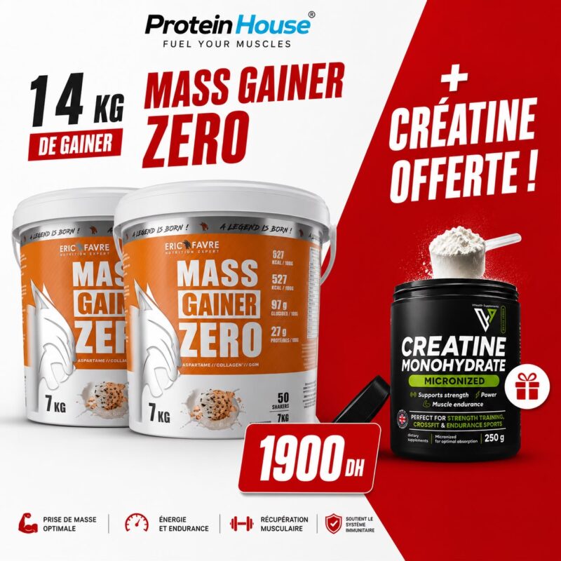 mass gainer eric favre 14kg + Creatine monohydrate 250g